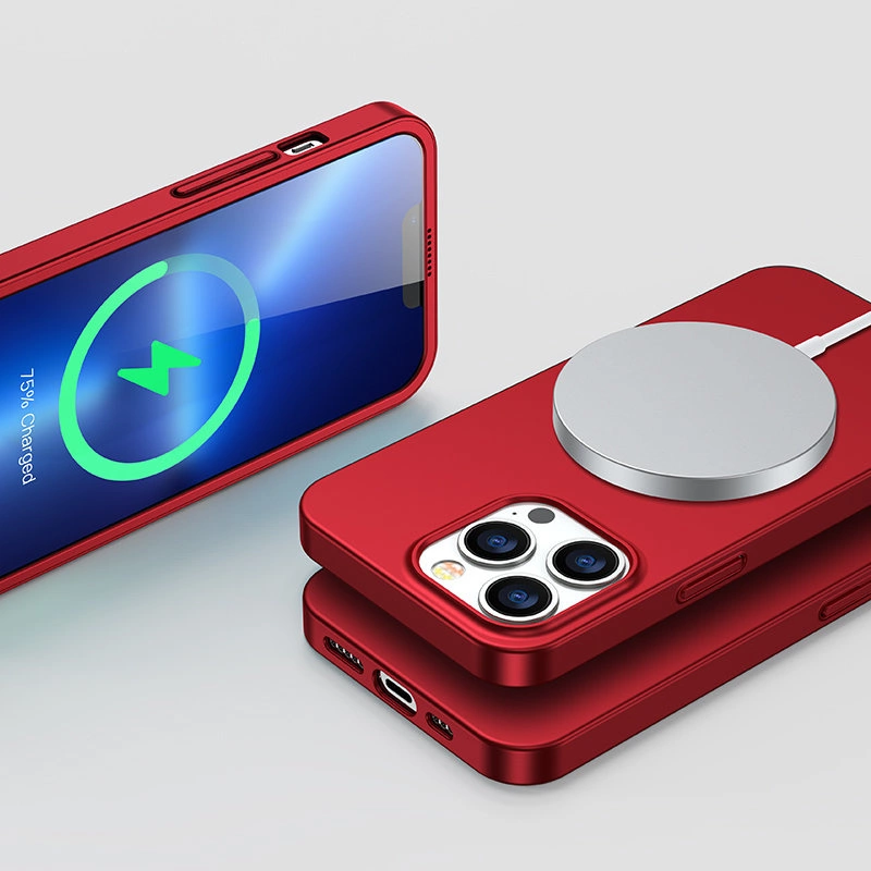 Joyroom 360 Full Case front and back cover for iPhone 13 Pro + tempered glass screen protector red (JR-BP935 red)eng
