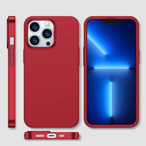 Joyroom 360 Full Case front and back cover for iPhone 13 Pro + tempered glass screen protector red (JR-BP935 red)eng
