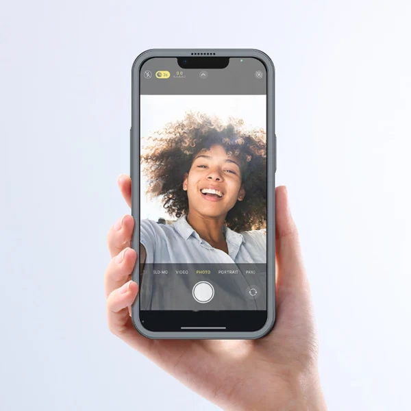 Joyroom 360 Full Case front and back cover for iPhone 13 Pro + tempered glass screen protector grey (JR-BP935 tranish)eng