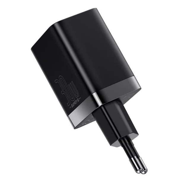 Baseus Super Si Pro fast charger USB / USB Type C 30W Power Delivery Quick Charge black (CCSUPP-E01)eng