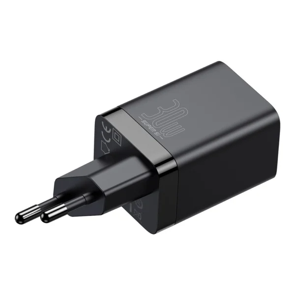 Baseus Super Si Pro fast charger USB / USB Type C 30W Power Delivery Quick Charge black (CCSUPP-E01)eng