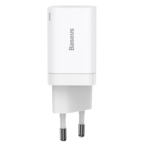 Baseus Super Si Pro USB / USB Type C Fast Charger 30W Power Delivery Quick Charge white (CCSUPP-E02)eng