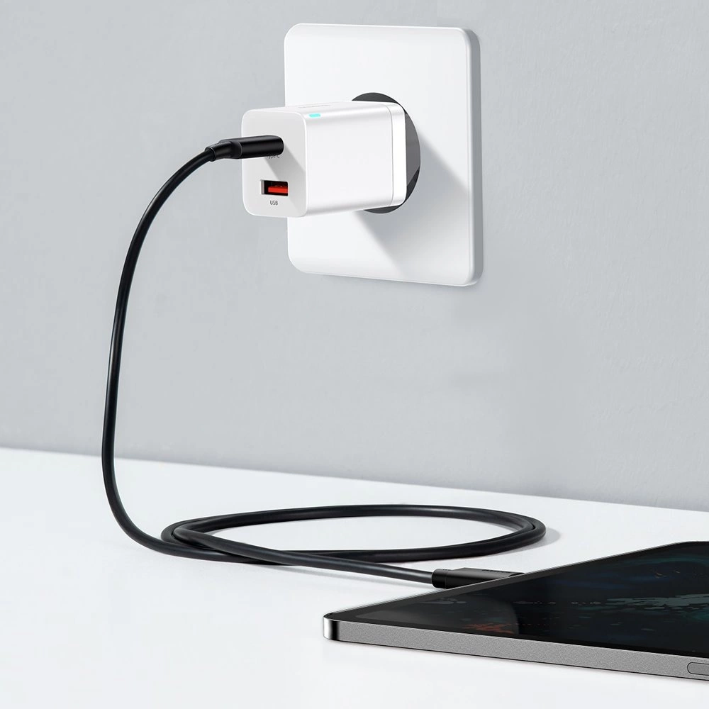 Baseus Super Si Pro USB / USB Type C Fast Charger 30W Power Delivery Quick Charge white (CCSUPP-E02)eng