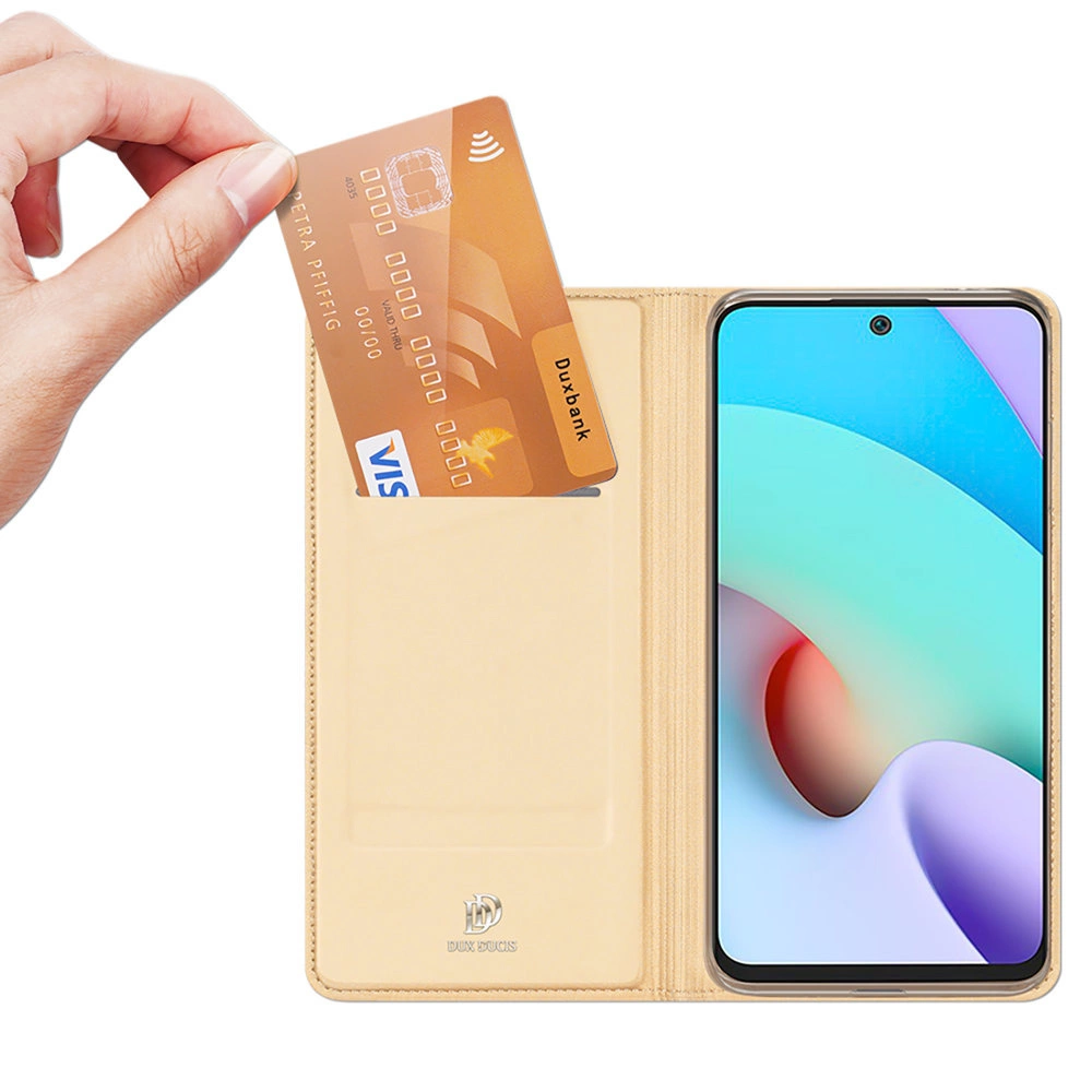 77199_3 Dux Ducis Skin Pro Bookcase type case for Xiaomi Redmi 10 goldeneng