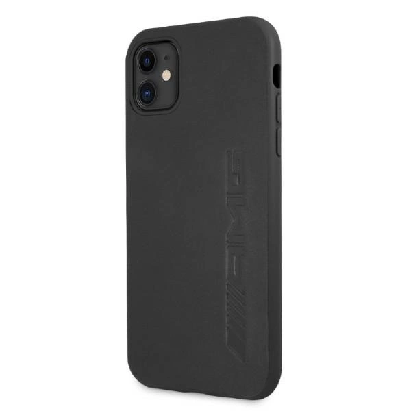 AMG AMHCN61DOLBK iPhone 11 6,1" czarny/black hardcase Leather Hot Stampedeng