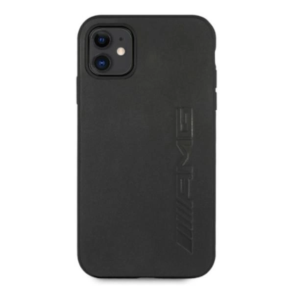 AMG AMHCN61DOLBK iPhone 11 6,1" czarny/black hardcase Leather Hot Stampedeng