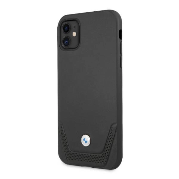 Etui BMW BMHCN61RSWPK iPhone 11 6,1" / Xr czarny/black hardcase Leather Perforateeng
