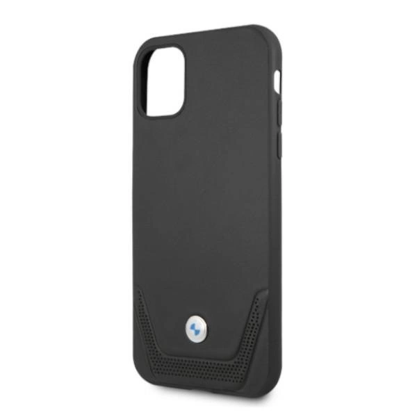 Etui BMW BMHCN61RSWPK iPhone 11 6,1" / Xr czarny/black hardcase Leather Perforateeng