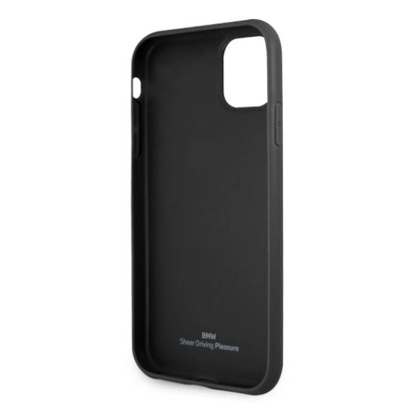 Etui BMW BMHCN61RSWPK iPhone 11 6,1" / Xr czarny/black hardcase Leather Perforateeng