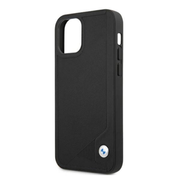 Etui BMW BMHCP12LRCDPK iPhone 12 Pro Max 6,7" czarny/black hardcase Leather Debosseng