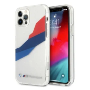 Etui BMW BMHCP12LSKTGT iPhone 12 Pro Max 6,7" transparent hardcase Motorsport Tricoloreng