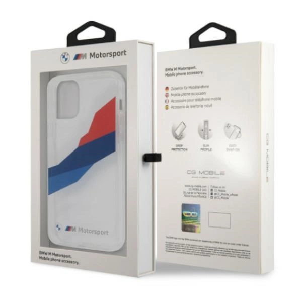 Etui BMW BMHCP12LSKTGT iPhone 12 Pro Max 6,7" transparent hardcase Motorsport Tricoloreng