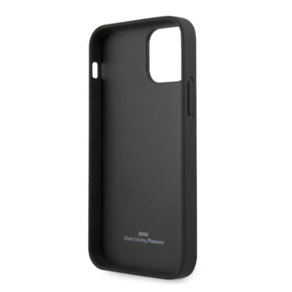 Etui BMW BMHCP12MRSCSK iPhone 12/12 Pro 6,1" czarny/black hardcase Leather Perforate Sideseng