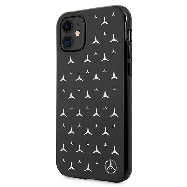 Mercedes MEHCN61ESPBK iPhone 11 6,1" / Xr czarny/black hardcase Silver Stars Patterneng