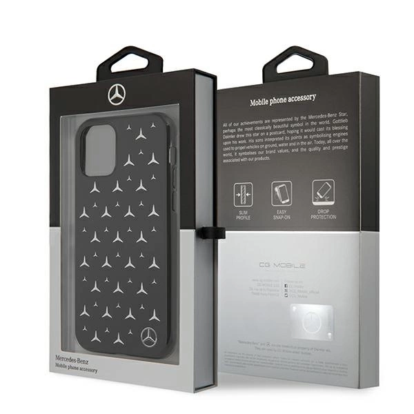 Mercedes MEHCN61ESPBK iPhone 11 6,1" / Xr czarny/black hardcase Silver Stars Patterneng