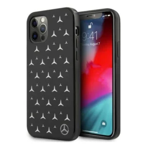 Mercedes MEHCP12LESPBK iPhone 12 Pro Max 6,7" czarny/black hardcase Silver Stars Patterneng