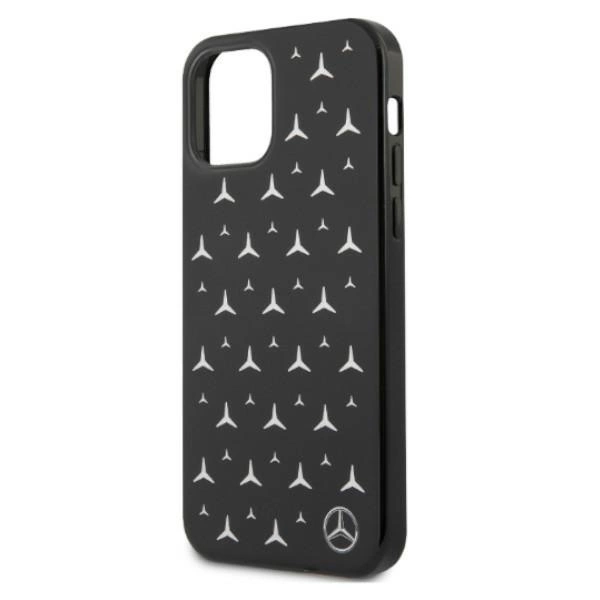 Mercedes MEHCP12LESPBK iPhone 12 Pro Max 6,7" czarny/black hardcase Silver Stars Patterneng