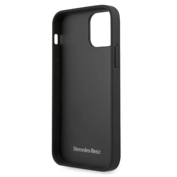 Mercedes MEHCP12LPSQBK iPhone 12 Pro Max 6,7" czarny/black hardcase Leather Stars Patterneng