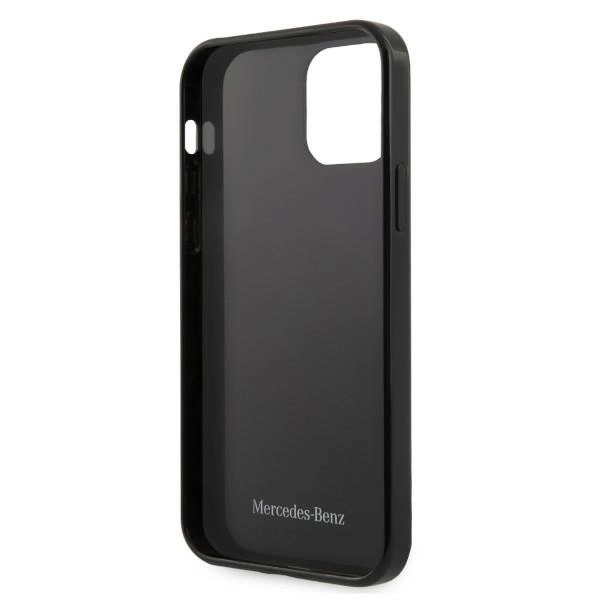 Mercedes MEHCP12MESPBK iPhone 12/12 Pro 6,1" czarny/black hardcase Silver Stars Patterneng