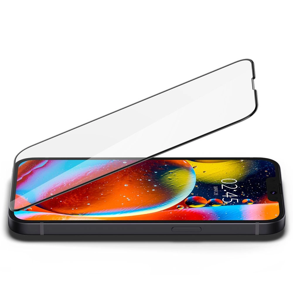 Spigen Glass FC Tempered Glass for iPhone 13 / 13 Pro / 14 / 16e - Blackeng