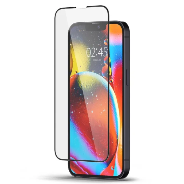 Spigen Glass FC Tempered Glass for iPhone 13 / 13 Pro / 14 / 16e - Blackeng