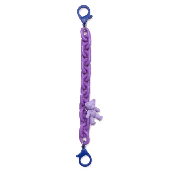 Color Chain (rope) colorful chain phone holder pendant for backpack wallet purpleeng