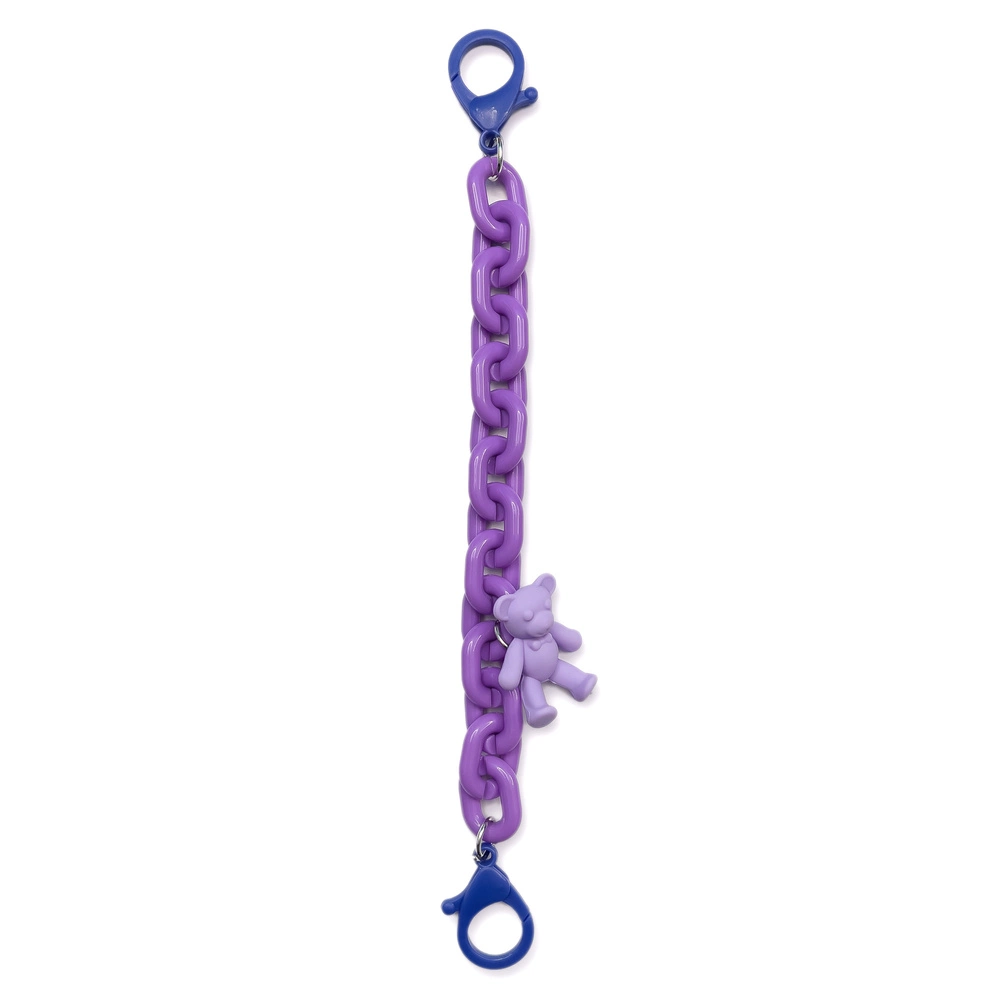 Color Chain (rope) colorful chain phone holder pendant for backpack wallet purpleeng