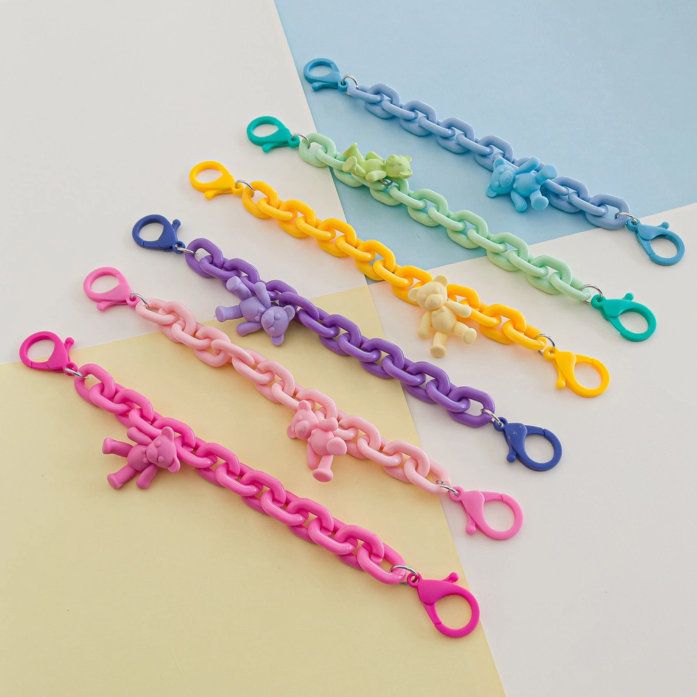 Color Chain (rope) colorful chain phone holder pendant for backpack wallet pinkeng