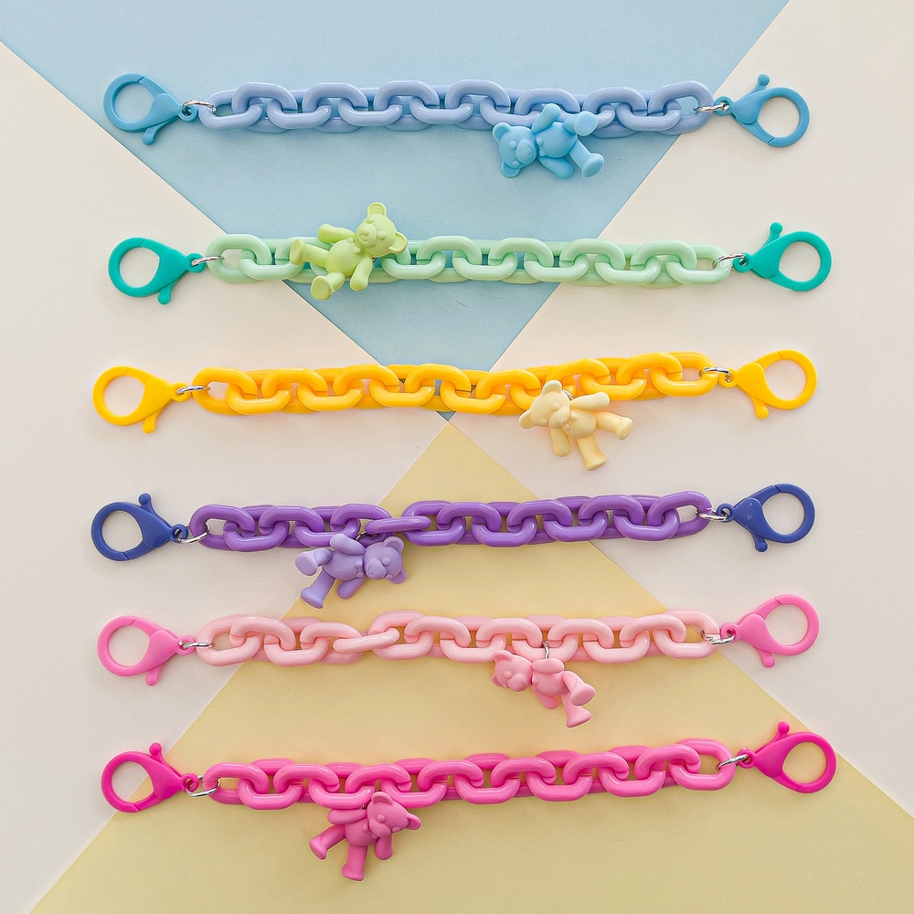 Color Chain (rope) colorful chain phone holder pendant for backpack wallet pinkeng