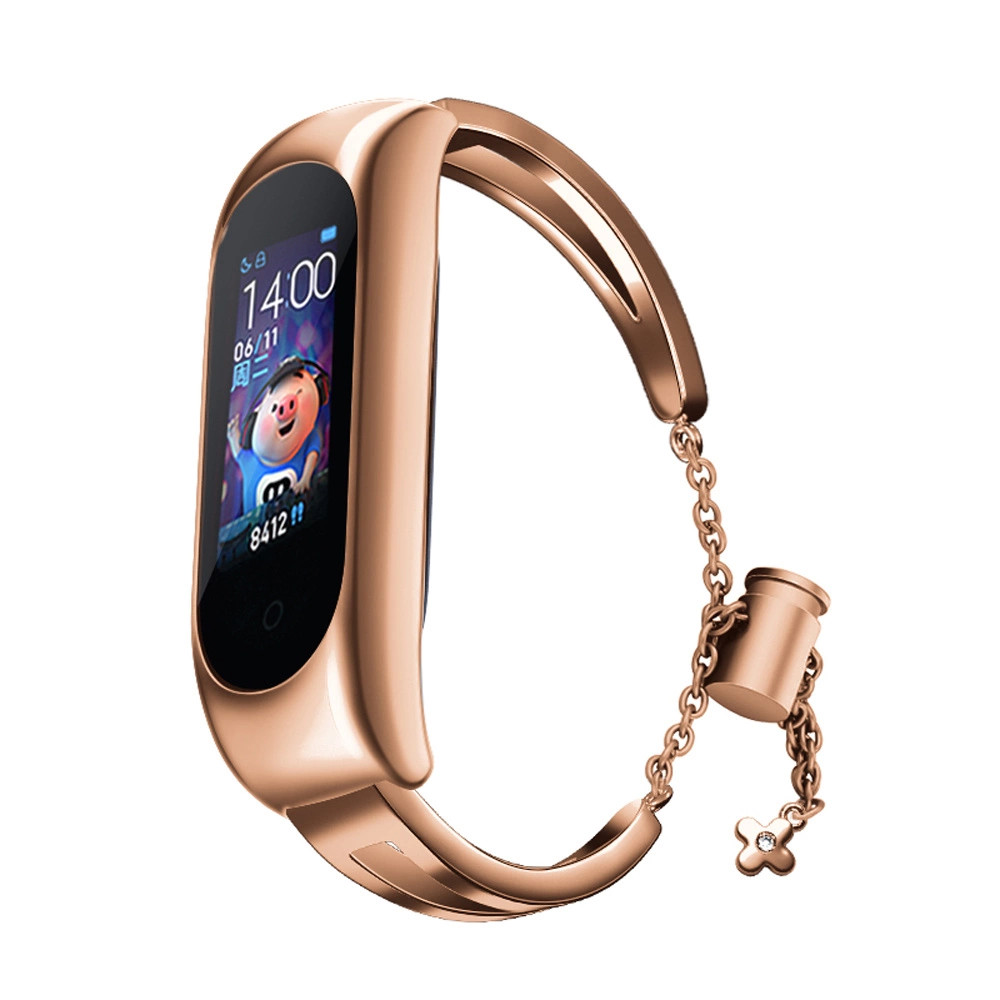 Replacment metal band bracelet strap for Xiaomi Mi Band 6 / 5 / 4 / 3 rose goldeng
