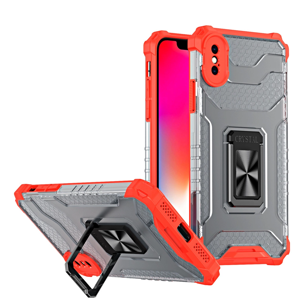 Crystal Ring Case Kickstand Tough Rugged Cover for iPhone XS Max redeng