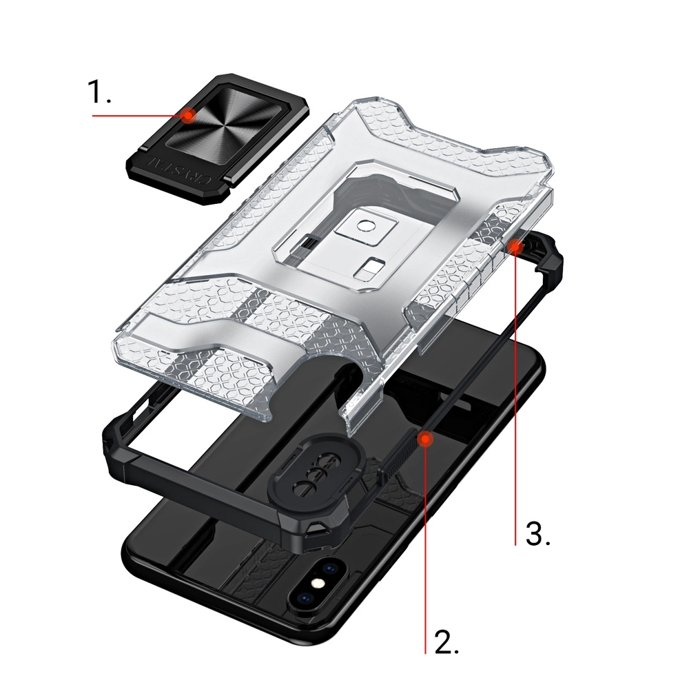 Crystal Ring Case Kickstand Tough Rugged Cover for iPhone XS Max redeng