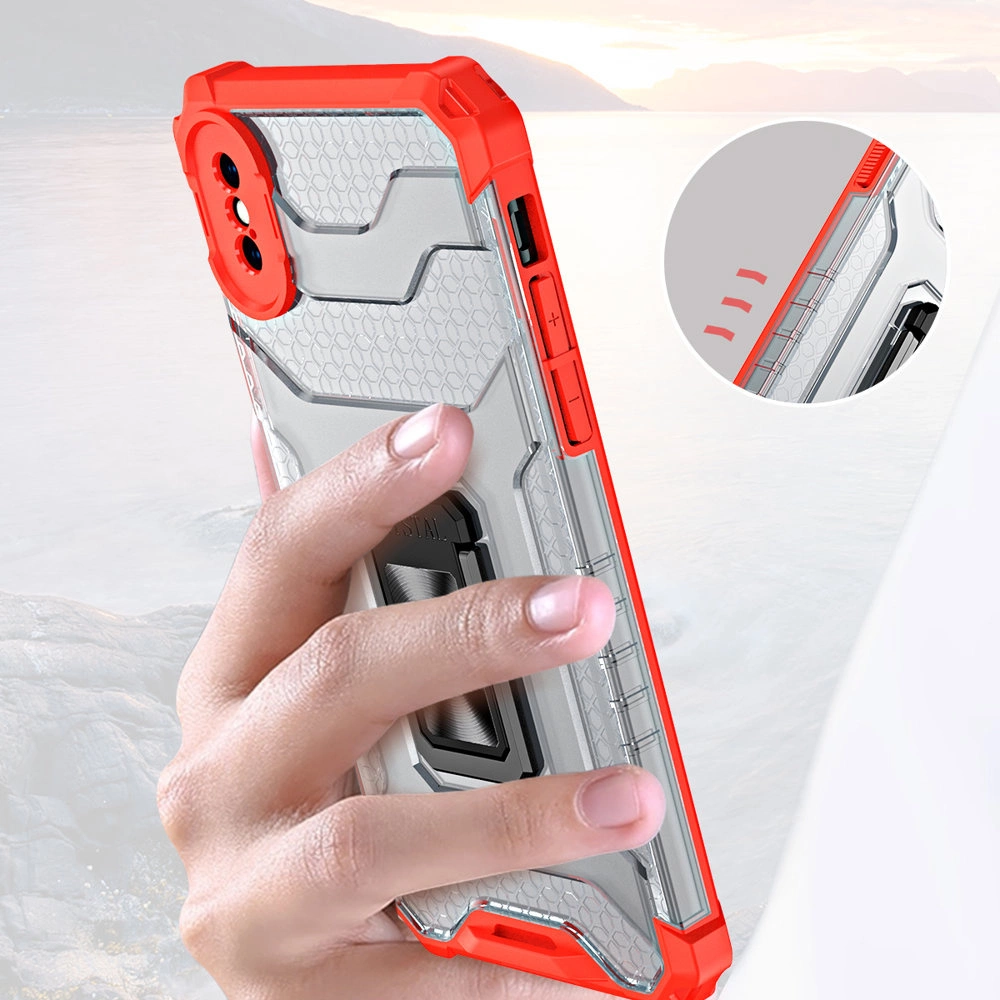 Crystal Ring Case Kickstand Tough Rugged Cover for iPhone XS Max redeng
