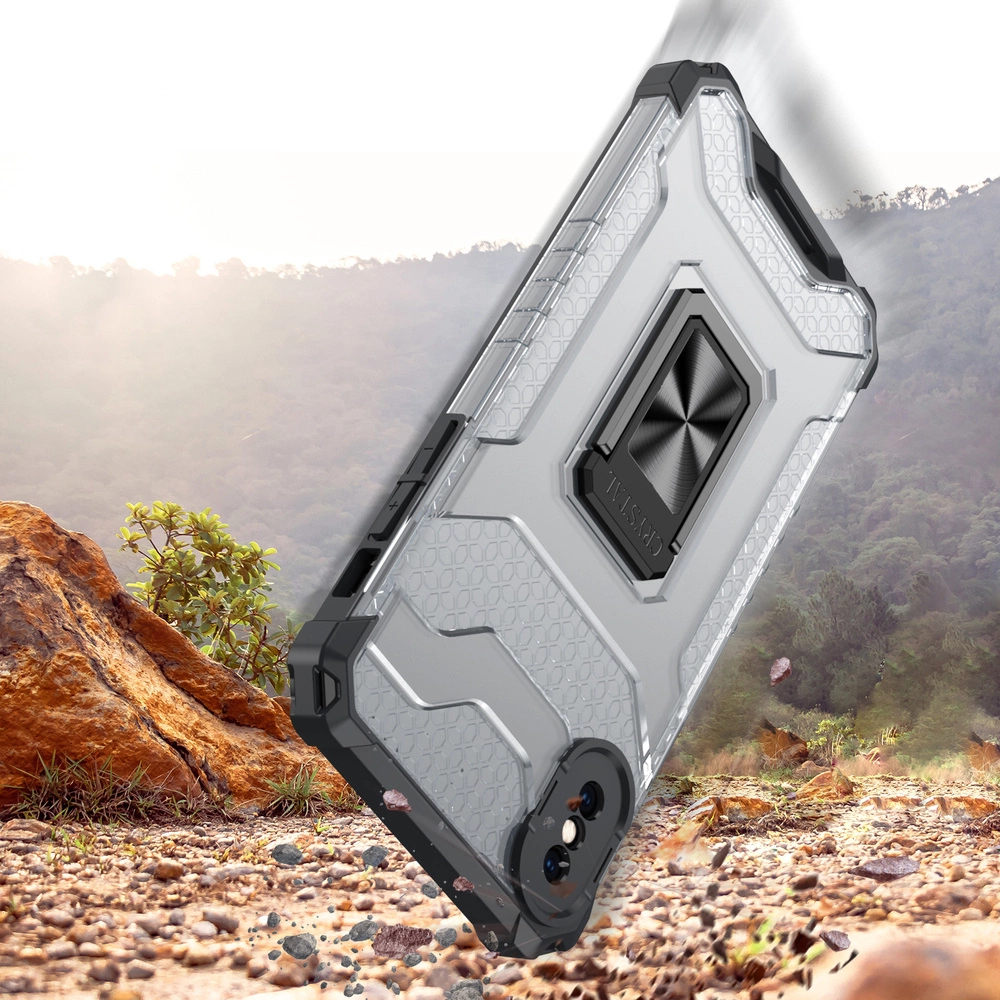 Crystal Ring Case Kickstand Tough Rugged Cover for iPhone XS Max greeneng