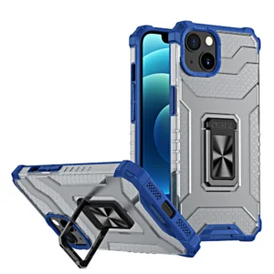 Crystal Ring Case Kickstand Tough Rugged Cover for iPhone 12 mini blueeng