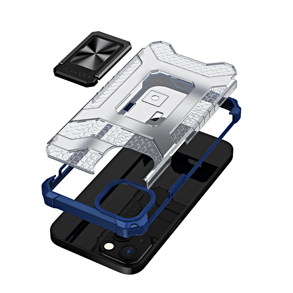 Crystal Ring Case Kickstand Tough Rugged Cover for iPhone 12 mini blueeng