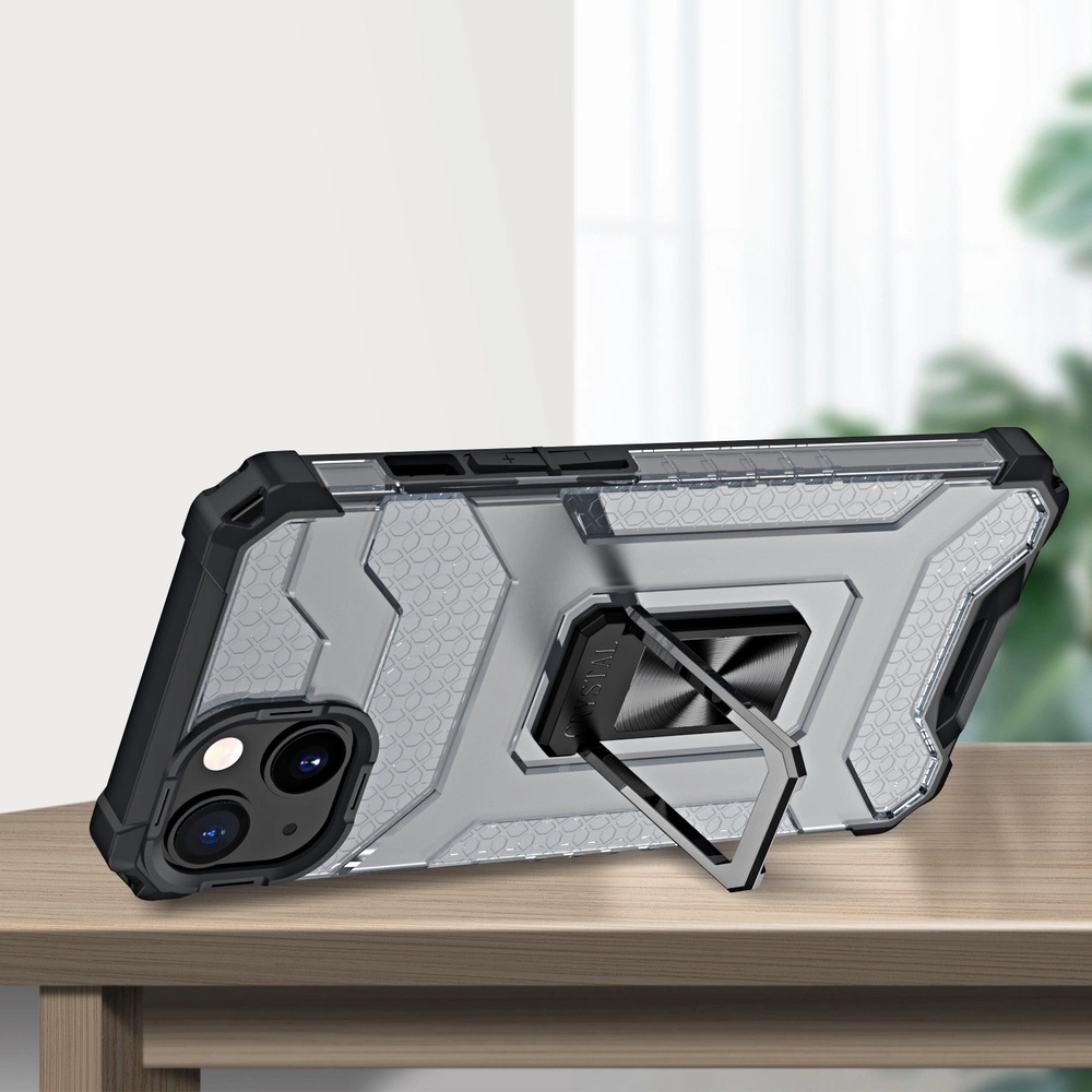 Crystal Ring Case Kickstand Tough Rugged Cover for iPhone 13 mini blackeng