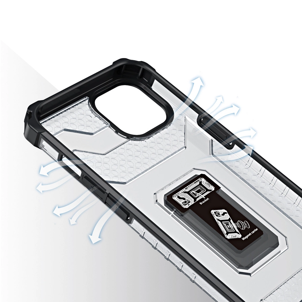 Crystal Ring Case Kickstand Tough Rugged Cover for iPhone 13 mini blackeng