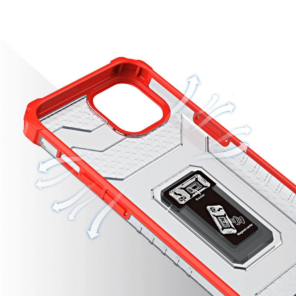 Crystal Ring Case Kickstand Tough Rugged Cover for iPhone 13 mini redeng