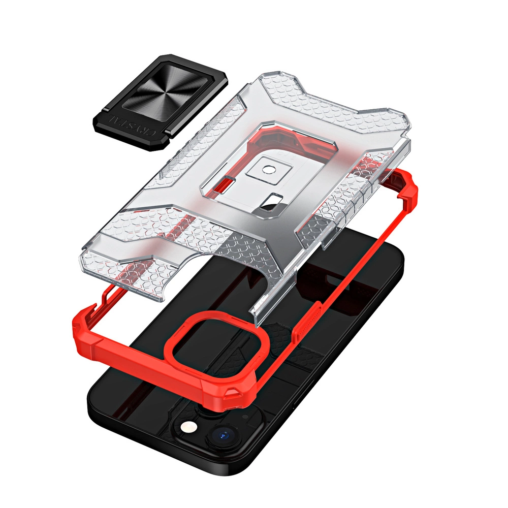 Crystal Ring Case Kickstand Tough Rugged Cover for iPhone 13 mini redeng