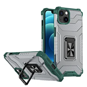 Crystal Ring Case Kickstand Tough Rugged Cover for iPhone 13 mini greeneng