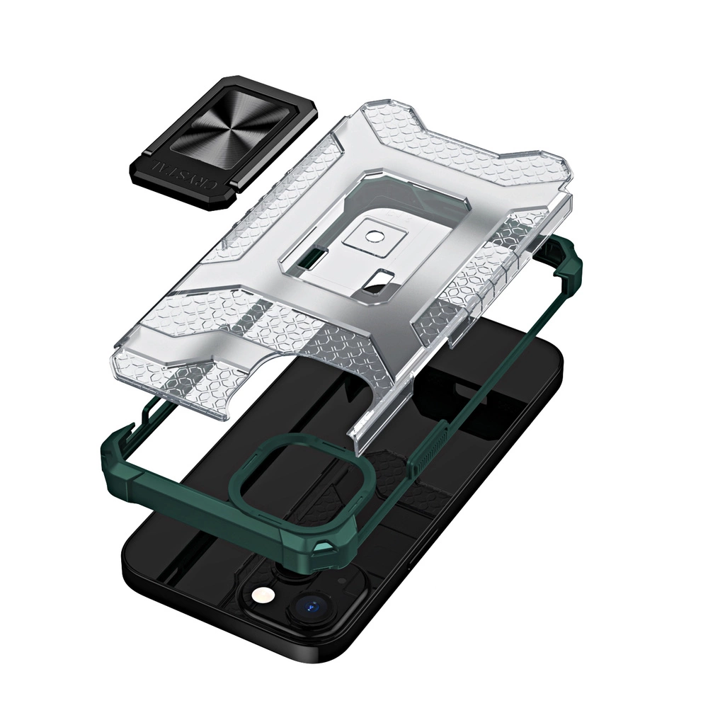 Crystal Ring Case Kickstand Tough Rugged Cover for iPhone 13 mini greeneng