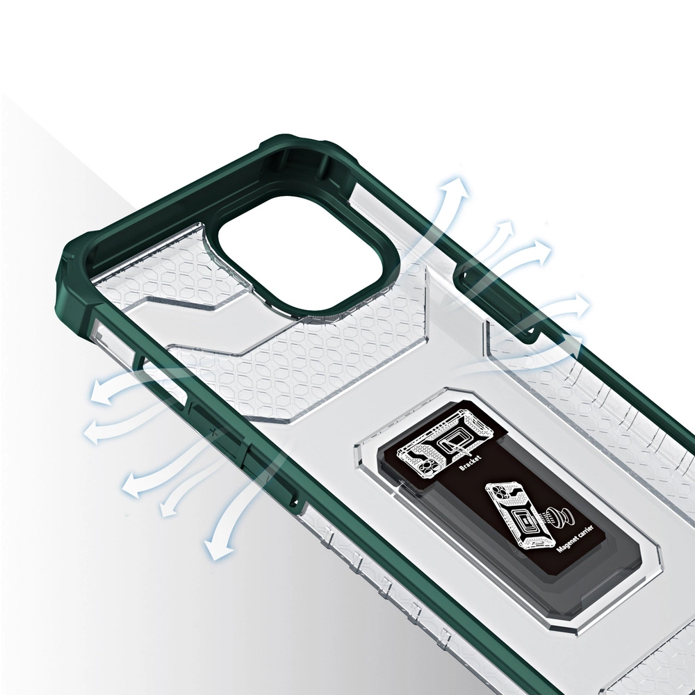Crystal Ring Case Kickstand Tough Rugged Cover for iPhone 13 mini greeneng