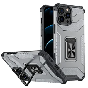 Crystal Ring Case Kickstand Tough Rugged Cover for iPhone 13 Pro blackeng