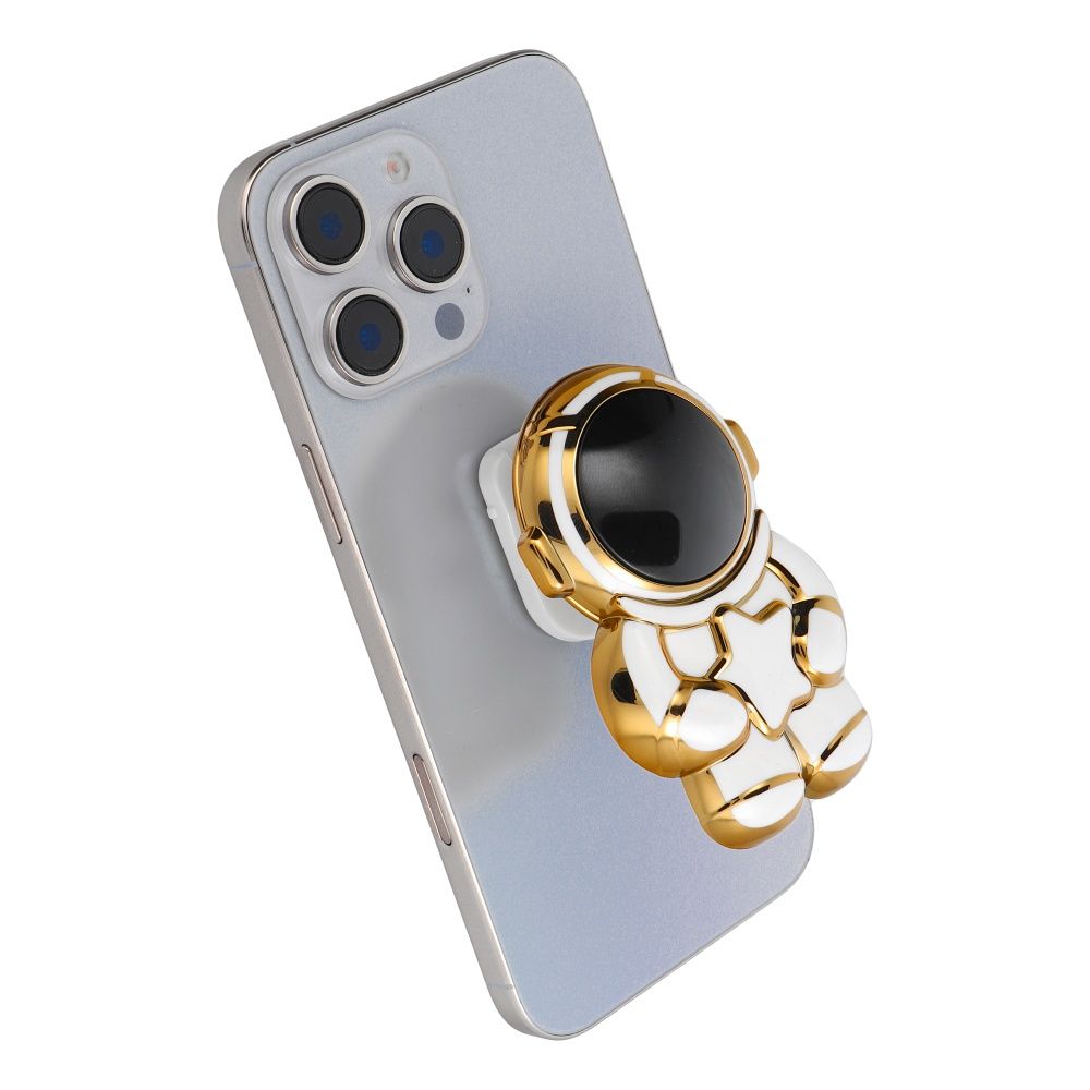 Phone stand ASTRONAUT - stick-on - white