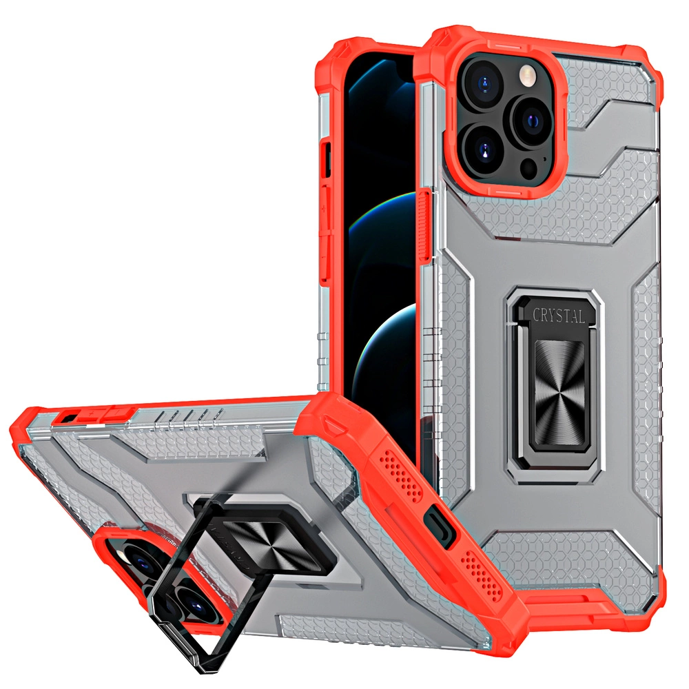 Crystal Ring Case Kickstand Tough Rugged Cover for iPhone 13 Pro Max redeng