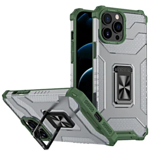 Crystal Ring Case Kickstand Tough Rugged Cover for iPhone 13 Pro Max greeneng