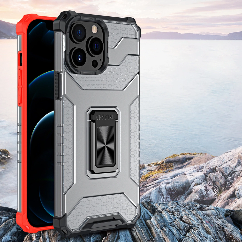Crystal Ring Case Kickstand Tough Rugged Cover for iPhone 13 Pro Max blueeng