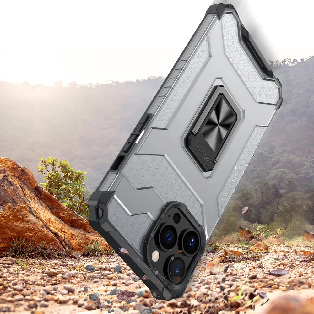 Crystal Ring Case Kickstand Tough Rugged Cover for iPhone 13 Pro Max blueeng
