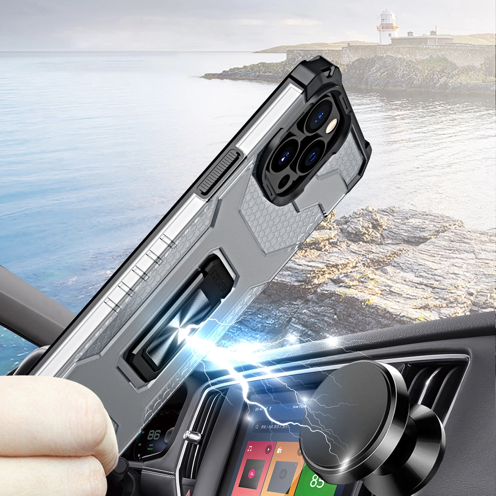Crystal Ring Case Kickstand Tough Rugged Cover for iPhone 13 Pro Max blueeng